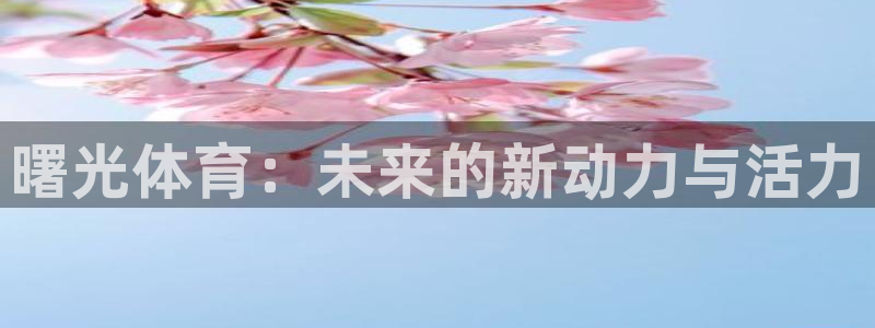 3377体育犯法吗：曙光体育：未来的新动力与活力